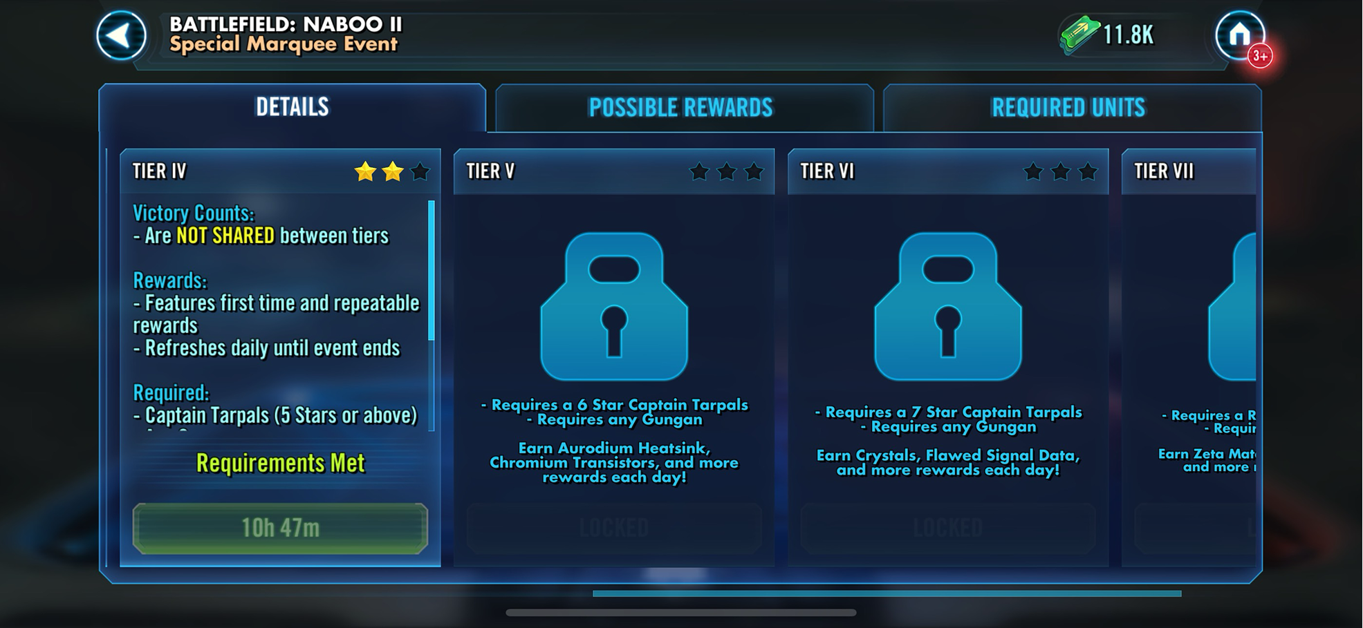 Original Marquee Event UI (pre-redesign)